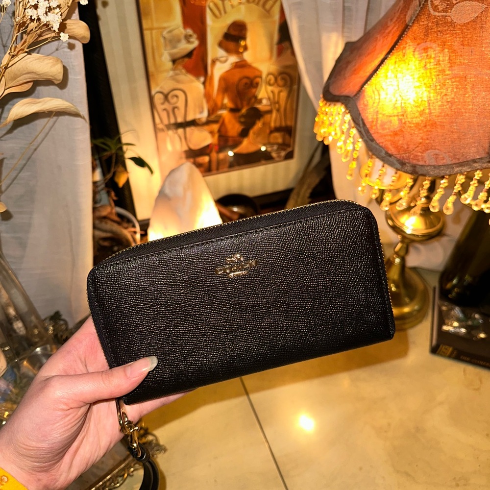 Black & Gold Wallet by Coach